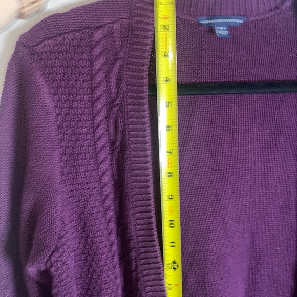 🐚American Eagle Plum colored button up sweater! - Picture 3 of 7